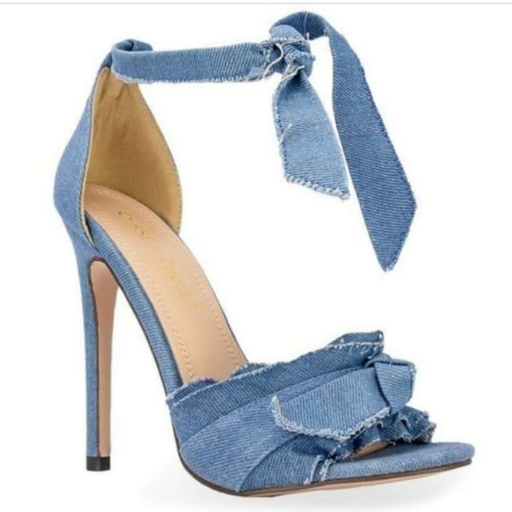 Denim heels (no purse)